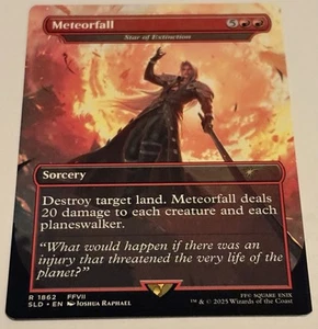 🔥 Meteorfall Star Of Extinction NONFOIL FINAL FANTASY SECRET LAIR MTG 🔥 - Picture 1 of 2