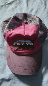 Patagonia Fitz Roy Bear Hat Adult One Size Pink Casual Adjustable Baseball Cap - Picture 1 of 4
