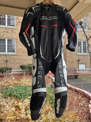 Traje de día Spidi Wind Pro réplica Evo motocicleta carretera carreras cuero pista UE 52 Foto 1 de 4