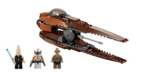 Lego Star Wars Geonosian Starfighter 7959 W/All The Minifigure