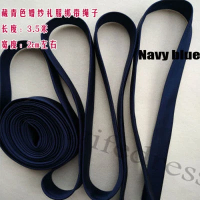 "Kit de corsé de satén de 137"" con cremallera de repuesto vestido de novia todos los colores y largos" Foto 1 de 4