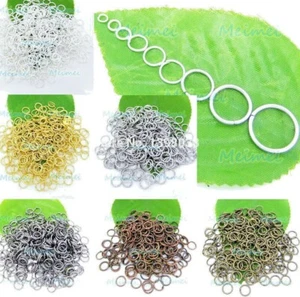 100pcs 3mm-16mm Open Jump Rings findings Jewelry Making Craft DIY Round Joiners - Picture 1 of 3