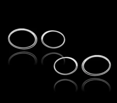 Cubierta de bisel de faros cromados llanta envolvente para Jaguar X-Type 01-08 Foto 1 de 3