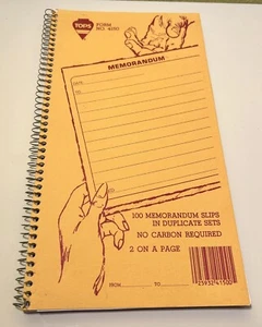 Tops Adams 2-Part Carbonless Memo General Purpose Forms 100 Sets/One Book - Bild 1 von 7