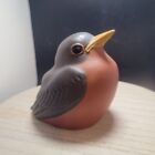 Young Robin Bird Ebonlite 1971 by Nicodemus Vintage Figurine