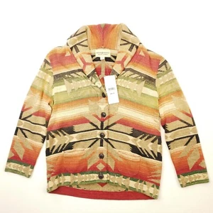 Ralph Lauren Aztec Cardigan Small / XS Women Navajo Southwestern Denim Supply - Picture 1 of 19