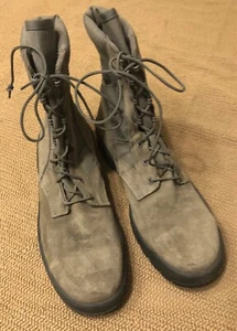 UFCW 8430 Mondo PT Combat Boots Green Brown Steel Toe Size 11.5 R Free Ship! - Picture 1 of 6