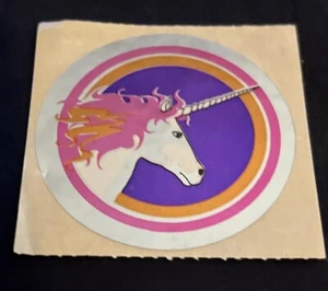 Vintage 80’s SANDYLION Foil Unicorn Sticker - - Picture 1 of 4