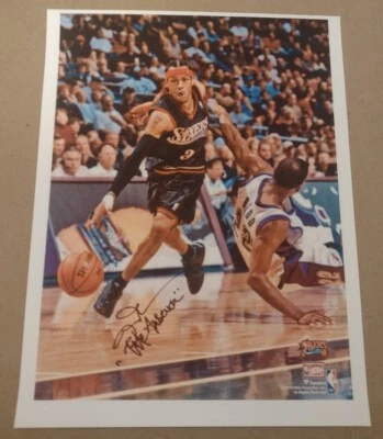 ALLEN IVERSON 8.5x11 GLOSSY OLD SCHOOL SIXERS BASKETBALL WALL & LOCKER POSTER  - Image 1 of 4