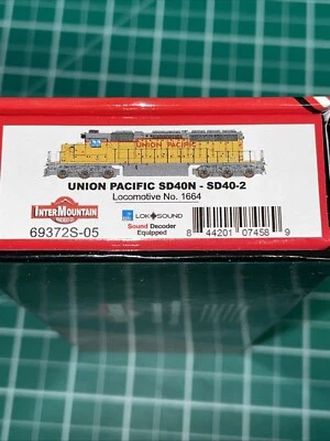 New! N-Scale Intermountain SD40-2 UP # 1664 DCC / Sound $279.95 Make offer - Image 1 of 4
