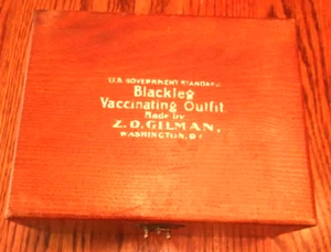 BLACKLEG VACCINATING OUTFIT Made by Z.O. Gilman Washington DC with Instruments - Picture 1 of 12