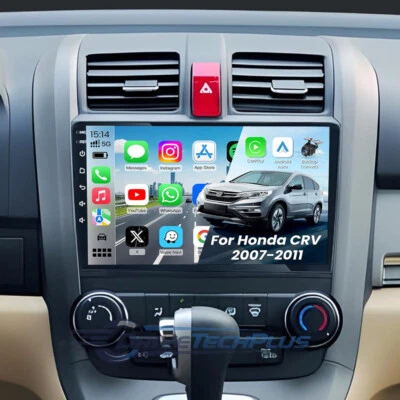 For Honda CRV 2007-2011 Carplay Android 13 Car Stereo Radio Navi WiFi BT GPS+Cam - Image 1 of 4