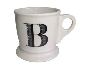 ANTHROPOLOGIE Tazza Tazza B Monogramma Iniziale Stile Rasatura Caffè Tè SPEDIZIONE GRATUITA  - Foto 1 di 9
