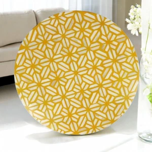 Mesa de café y comedor amarilla con incrustación de hueso atractiva diseño muebles hechos a mano - Imagen 1 de 5
