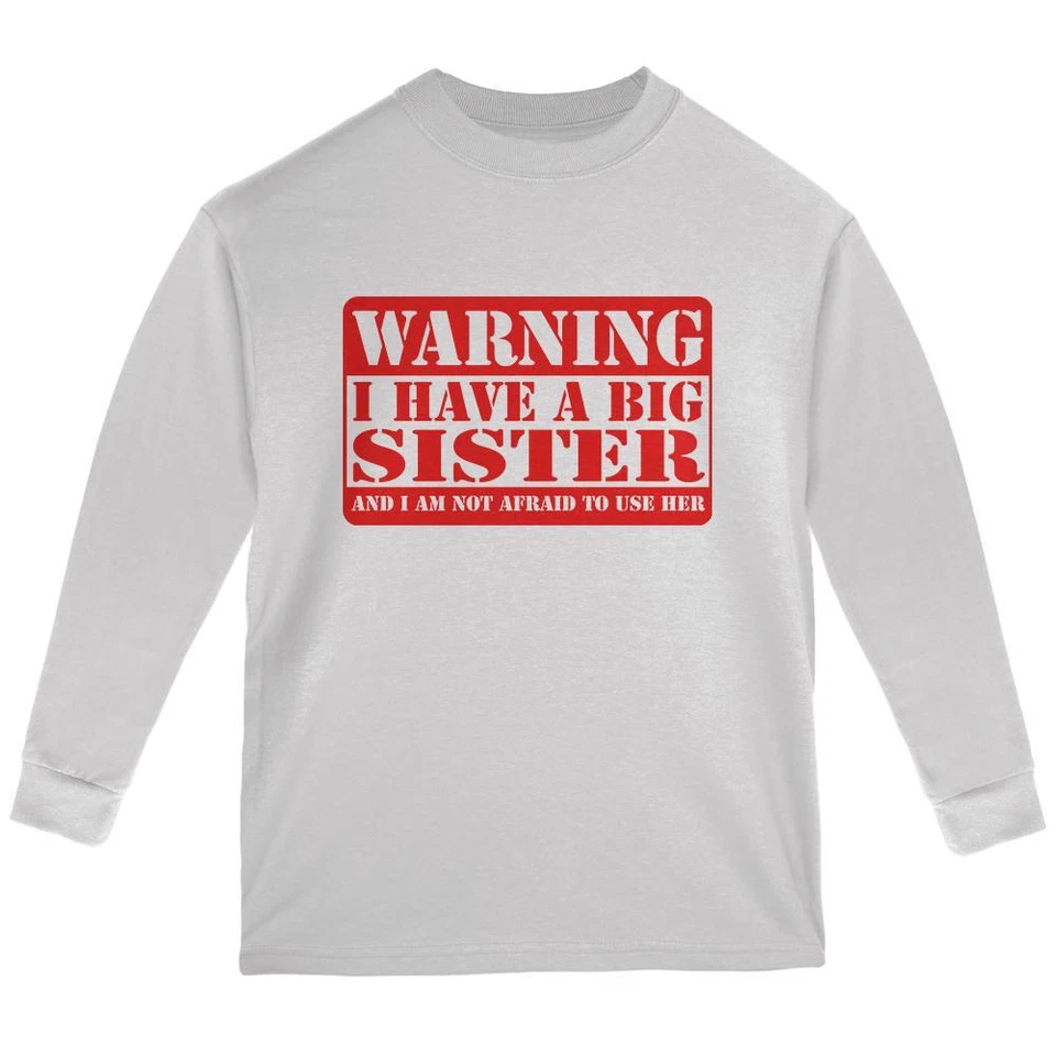 Camiseta Warning Big Sister Juvenil Manga Larga Foto 1 de 1
