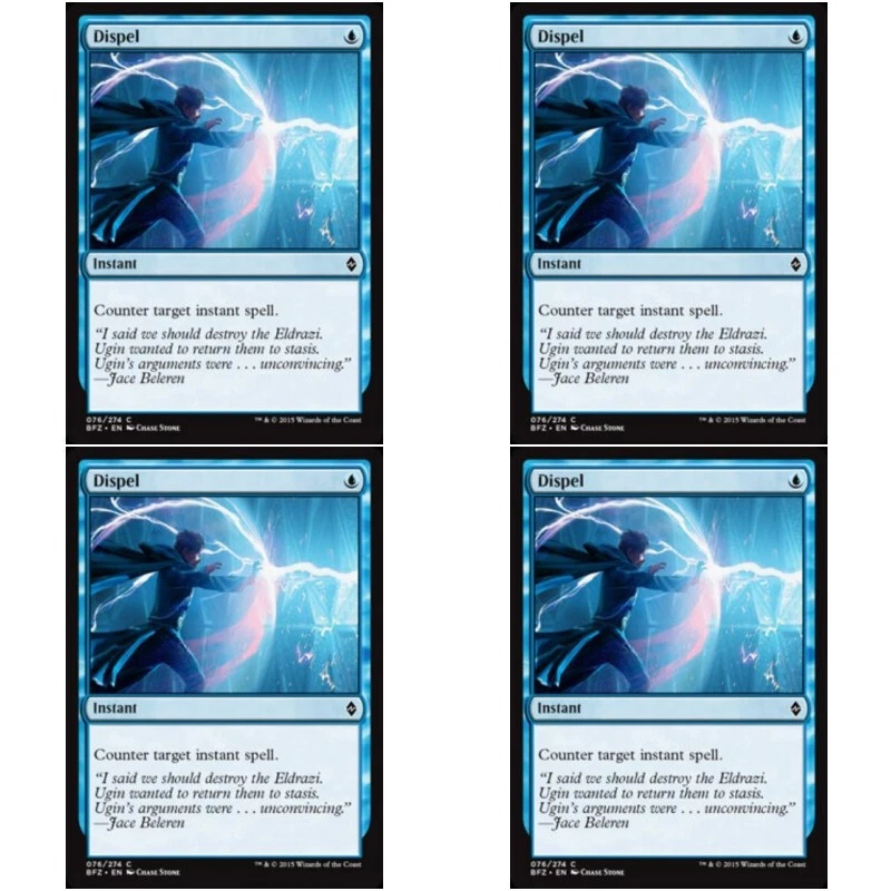 4 x DISPEL Battle for Zendikar MTG Blue - Instant Com Mint Condition - Image 1 of 1