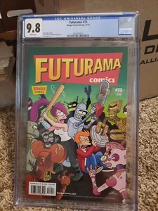 Futurama 73 cgc 9.8 Bongo Comics 2014 Bender Fry Leela Cover Space WHITE pgs NM - Picture 1 of 12