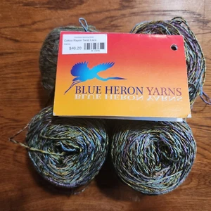 Blue Heron Yarns - Cotton Rayon Twist Lace - 4 wound skeins (8 0z) - PreOwned - Picture 1 of 8