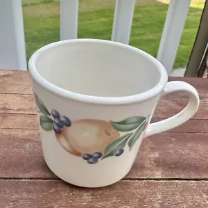 Set of 4 Vintage Corelle Abundance Coffee Cups Flat Bottom Mugs - Picture 1 of 6