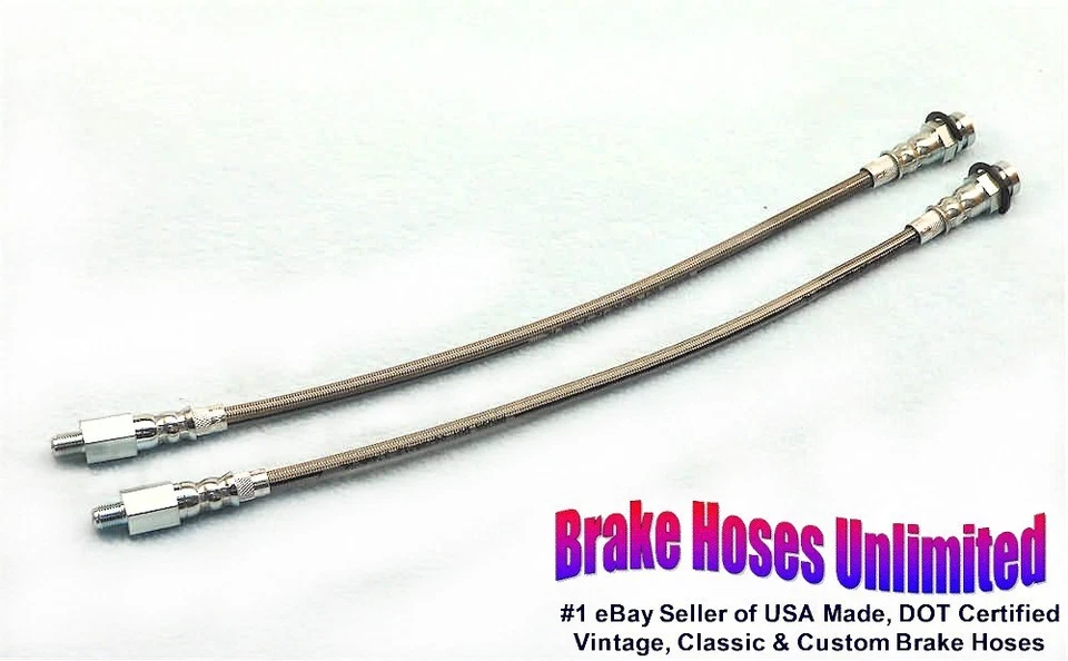 MANGUERAS DE FRENO DELANTERAS INOX CHEVELLE 1965 1966 1967, tambor Foto 1 de 1