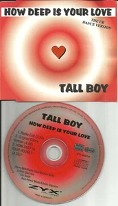 BEE GEES remake Cover TALL BOY how Deep is your Love EDIT & MIXES CD single 1996 - Picture 1 of 1