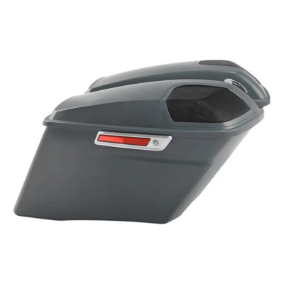 Bolsas de sillín estiradas de 4" aptas para CVO Harley Touring Road Glide 2014-2023 FLHX Foto 1 de 4