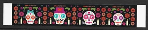 Scott #5643c IMPERFORATE (NO DIE-CUT) Day of the Dead Horizontal Strip of 4, MNH - Picture 1 of 1