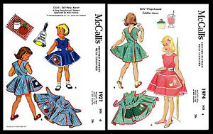 McCall's Pattern ~1921~1974~ APRON DRESS Child Toddler Girls