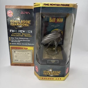 DC Comics Bat Man Fine Pewter Figure Collector Series Comic Book Champions 1997 - Picture 1 of 3