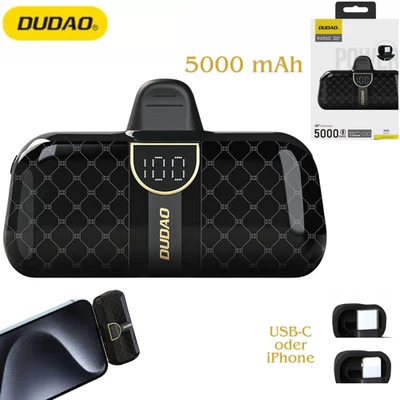Dudao Mini-Powerbank 5000mAh USB C/ für iPhone Power Bank Zusatz Akku Dudao - Bild 1 von 4