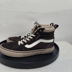 Vans Filmore High Top Skate Brown Sherpa Women’s Size 9/Men's 7.5 - Picture 1 of 10