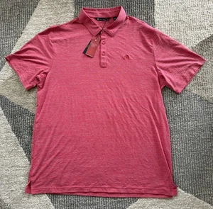 Herren Travis Mathew Polo Red Heather The Heater Golf Stretch 1MW395 Sz 2XL NWT - Bild 1 von 7