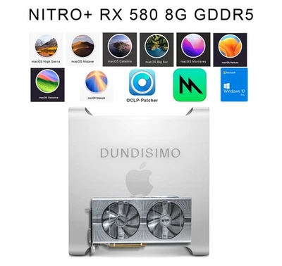 APPLE BOOT White Screen,  NITRO+ RX 580 8G.(Mac & Win) modded*Silver Edition. - Image 1 of 4