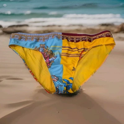 Versace Abrigo de Armas Púrpura Bikini Corte Triángulo Speedo Traje de Baño para Hombres 36-38 7 Foto 1 de 4