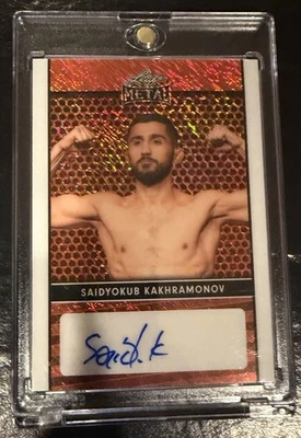 2024 Leaf Sports Metal Saidyokub Kakhramonov Autograph #’d 7/8 - Image 1 of 2