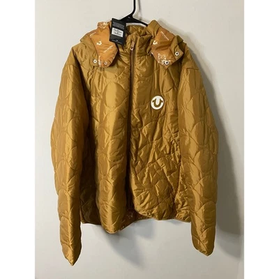 New True Religion Detachable Onion Quilt Puffer Jacket Size, Carmel XXL - Image 1 of 3