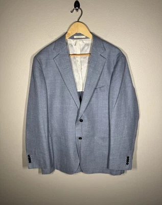 Blazer Abrigo Deportivo Suitsupply Ethomas Superfino Para Hombre Talla 48R Parche Slim Habana Foto 1 de 4