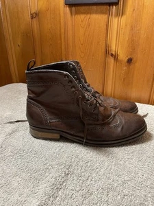 H&M Men’s Lace Up Boots Size 10 Brown - Picture 1 of 17