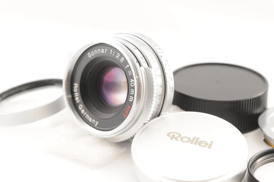 [Near MINT w/ Filter] Rollei Sonnar 40mm f/2.8 HFT Lens L39 Leica Screw mount - Image 1 of 4