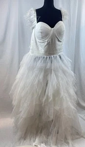 Neu Camilla weißes Tüll-Maxikleid Damengröße 2X - Bild 1 von 22