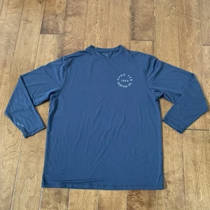 Hang Ten Men's Medium UPF 50+ Long Sleeve Sun Protection Blue Shirt Top - Picture 1 of 10