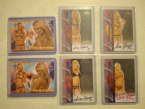 Lisa Gleave Benchwarmer Lot Autograph Bikini Swatch #d Colour Ink - Picture 1 of 4
