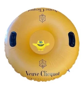 SECCHIO GHIACCIO GALLEGGIANTE VEUVE CLICKQUOT CHAMPAGNE TUBO ACQUA PISCINA/GALLEGGIANTE NEVE - NUOVO! - Foto 1 di 16