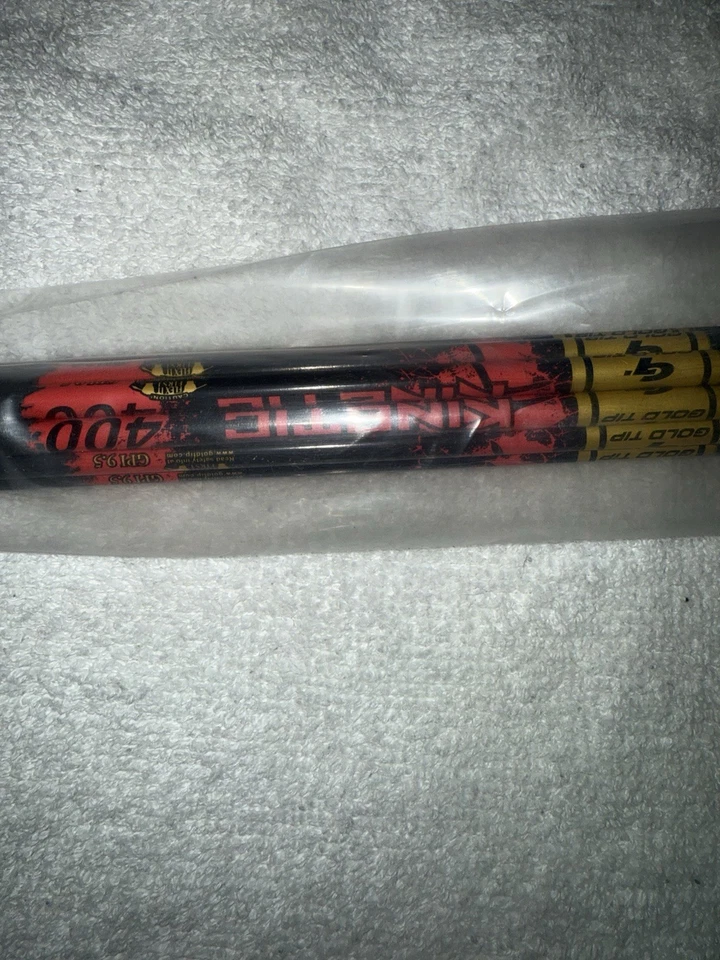 Eje de flecha cinético Gold Tip 400 .400 12 (pk) nuevo sin cortar hecho en EE. UU. Insertos Inc Foto 1 de 3