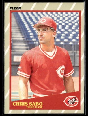 1989 Fleer SuperStars #35 Chris Sabo Near Mint or Better - Image 1 of 2