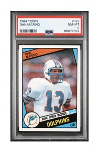 1984 Topps #123 PSA 8 Dan Marino Rookie Football Card