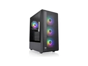 Thermaltake S200 Plus TG ARGB Black ATX Tempered Glass Mid Tower Gaming Computer - Picture 1 of 5