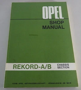Taller Manual / Manual Del Taller Opel Rekord A+B Año 1963-1966 Stand 10/1969 - Imagen 1 de 4