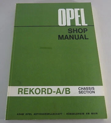 Taller Manual / Manual Del Taller Opel Rekord A+B Año 1963-1966 Stand 10/1969 - Imagen 1 de 4