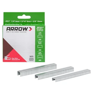 Arrow 21MP1 JT21 Thin Wire Staples Multipack for Staple Guns and Staplers, Use f - Picture 1 of 12